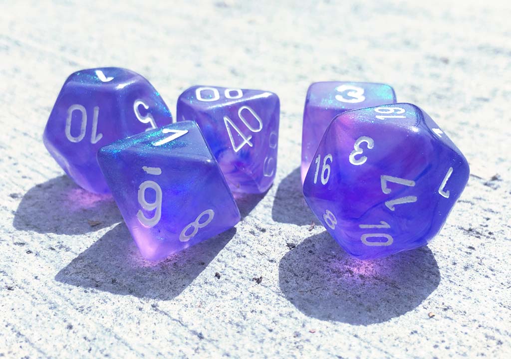 a photo of tabletop gaming dice