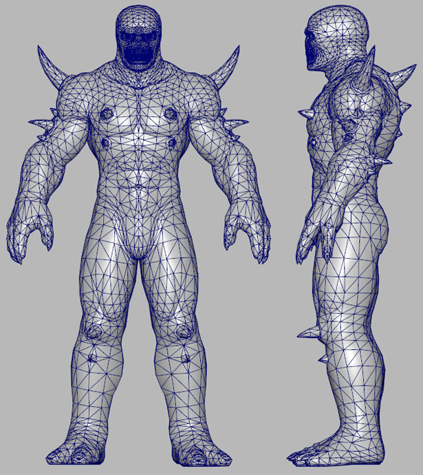 Doomguy Mesh Polygons